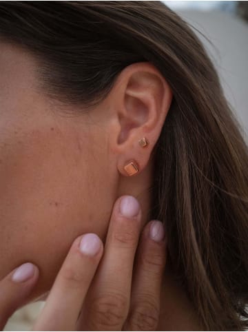 PURELEI Ohrringe Dice in Rosegold