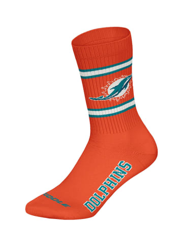 NFL Freizeitsocken Miami Dolphins Crew in TEL/WHT/ORG