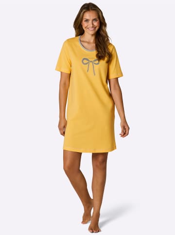 WITT WEIDEN Sleepshirts in grau-meliert + gelb