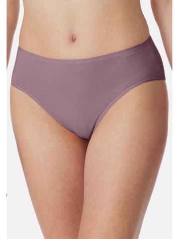 Schiesser Slip Essentials Cotton in Weiß / lila