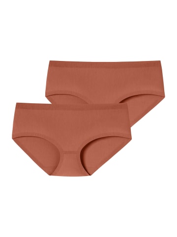 Schiesser Panty Invisible Cotton in terracotta