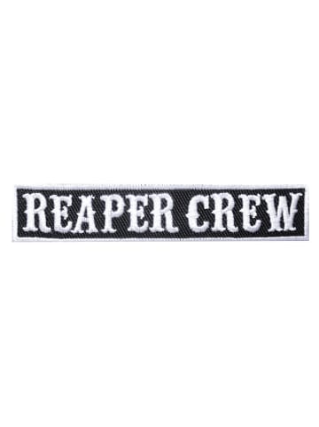 Catch the Patch Biker Zitat Spruch Reaper CrewApplikation Bügelbild inSchwarz