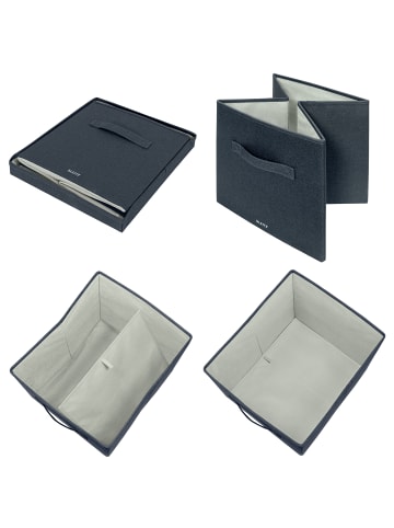 Leitz Aufbewahrungsbox 61450089 groß Deckel 2 Stück grau