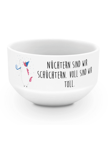 Mr. & Mrs. Panda Suppenschüssel Einhorn Party mit Spruch in Weiß