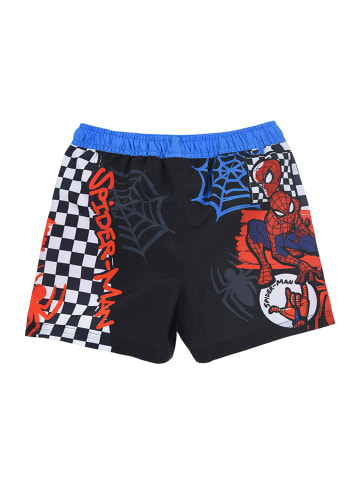 Spiderman Badehose Shorts in Schwarz