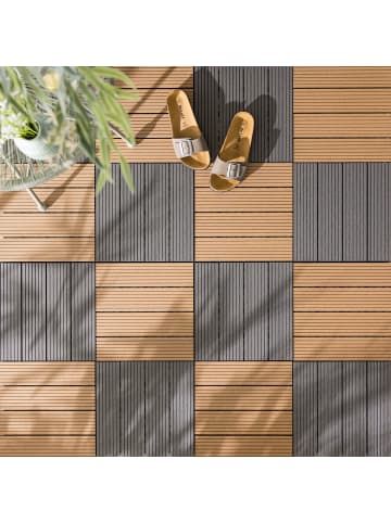 home24 Terrassenfliese Svevo 22er-Set Typ A in Braun