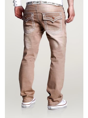 behype Jeanshose Stitch in beige