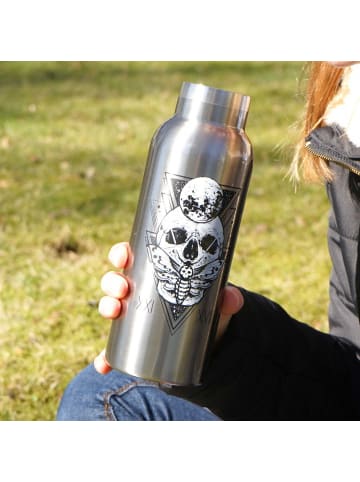 Geda Labels Isolierflasche Isolierflasche Skull mystic in Silber - 500 ml