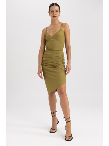 DeFacto Sommerkleid BODYCON DRESS in Oliv