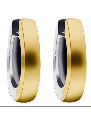 ONE ELEMENT Ohrringe Creolen aus 333 Gelbgold Ø 12,0 x 2,0 mm in silber