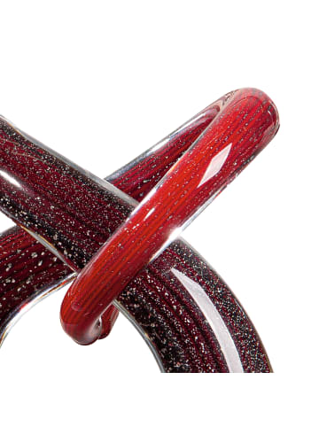 GILDE Skulptur Curvum rot - (H) 24 cm