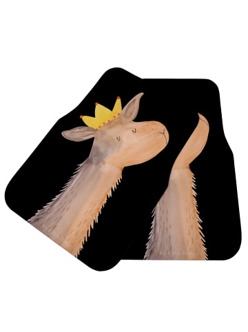 Mr. & Mrs. Panda Automatte Lamakopf König ohne Spruch in Schwarz