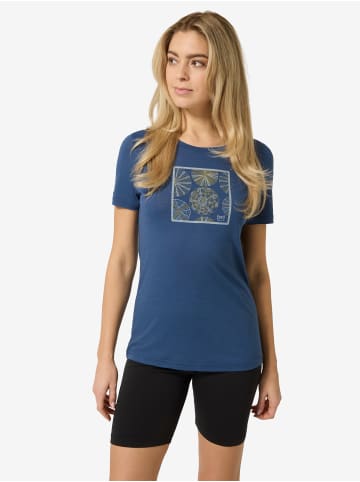 super.natural W SEA URCHIN TEE in blau