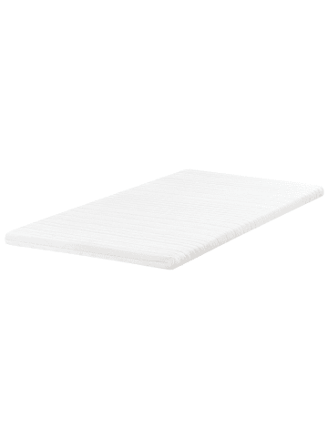 Beliani Topper DAZZEL in Weiß - (W) 140 x (H) 6 x (L) 200 cm