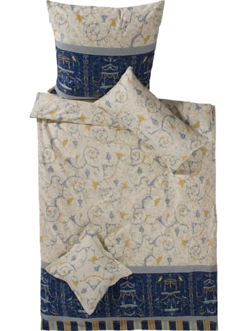 Bassetti Fein Satin Bettwäsche Oplontis in kobalt