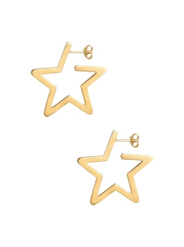 Elli Ohrringe 925 Sterling Silber Sterne, Astro, Stern in Gold