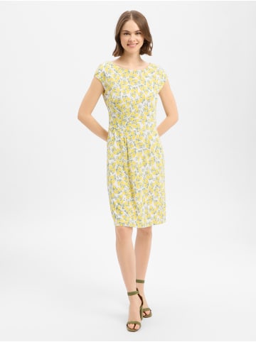 Ambiance Kleid in gelb weiß - 0001