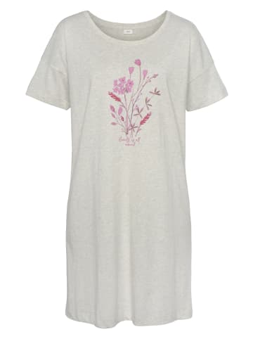 S. Oliver Sleepshirt in grau-meliert