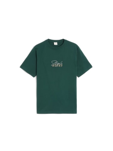 AUTRY Blau Zweifarbig Baumwolle T-Shirt