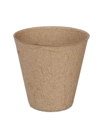 relaxdays 240x Anzuchttöpfe in Natur - (H)7,5 x Ø 8 cm