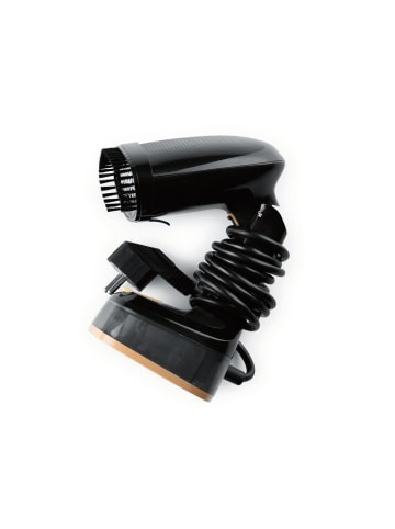 Clean Maxx Dampfbürste faltbar 1600W schwarz 165ml Tank Schwarz