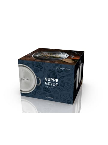 Funktion Suppentopf in Glänzender Stahl