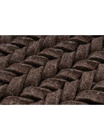 Kayoom Kurzflor Teppich Robbie 125 in braun - rechteckig