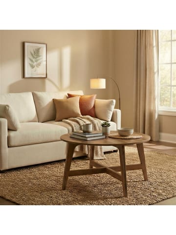 VASAGLE Couchtisch Maezo in Braun - (H)45 x Ø80 cm