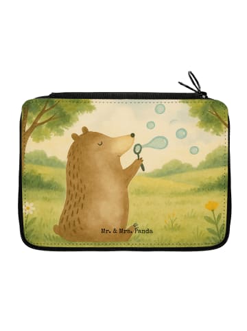 Mr. & Mrs. Panda Bleistiftetui Bär Seifenblasen Design ohne Spruch in Weiß