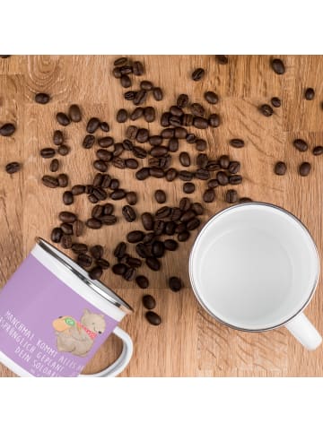 Mr. & Mrs. Panda Teetasse Scheidung Soloabenteuer mit Spruch in Lavendeltraum