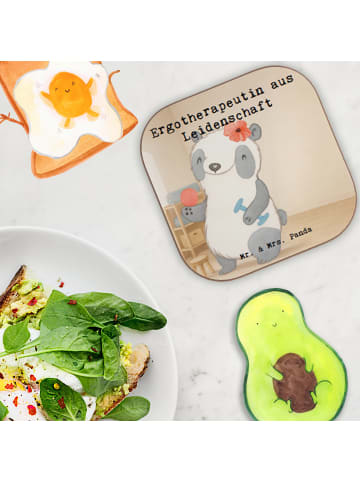 Mr. & Mrs. Panda Untersetzer Ergotherapeutin Leidenschaft Design... in Weiß