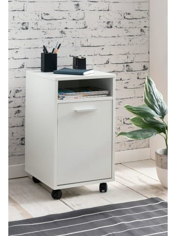 KADIMA DESIGN Rollcontainer 33x60x38cm Schubladenschrank, in Weiß