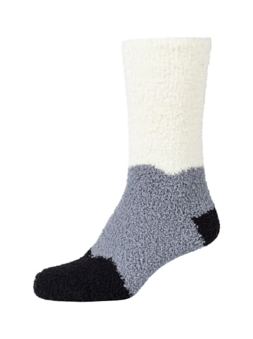 camano Kuschelsocken cosy patterned with gift box 3er Pack warm & cozy in Schwarz