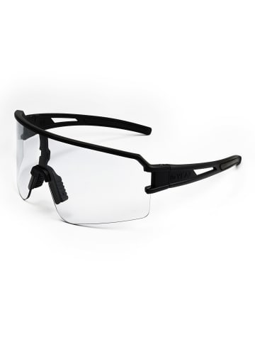 YEAZ SUNSPOT Sport-Sonnenbrille weiß/transparent in schwarz / transparent