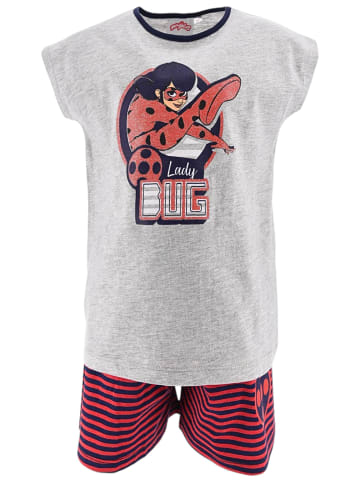 Miraculous Schlafanzug kurz Miraculous Ladybug in Grau