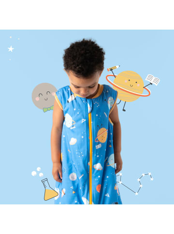 Schlummersack Babyschlafsack, 1.0 TOG in Blau-Gelb