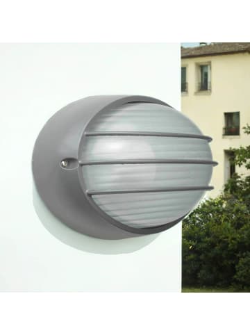 Licht-Erlebnisse Außen Wandlampe (B)22 x (H)14.5 cm in Anthrazit