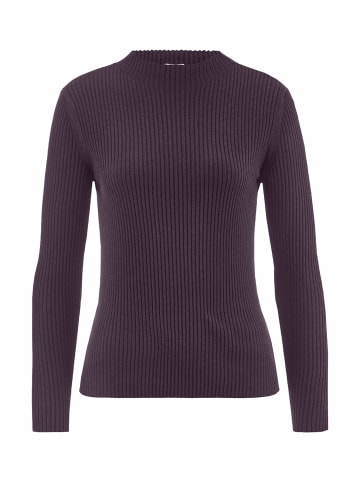 Hessnatur Strick Pullover in dunkle traube