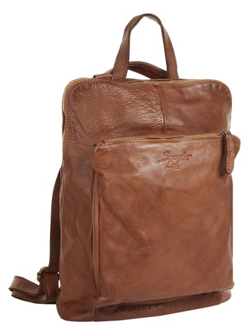 Samantha Look Rucksack echt Leder in cognac