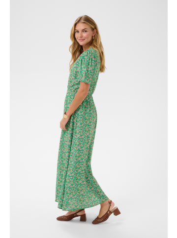 Cream Kleid CRTiah Feminine in Bright Green Small Flowers