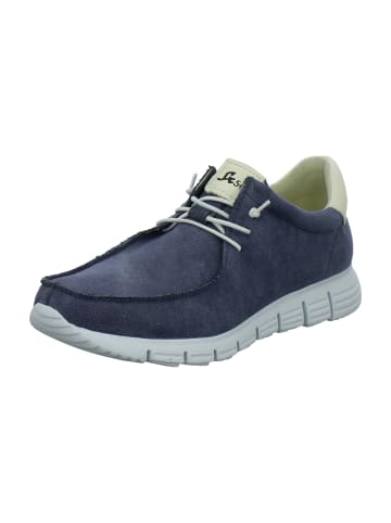 Sioux Mokassin Schnürschuhe in Blau