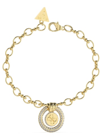Guess Damen-Armband Goldfarben 4G Logo Knoten