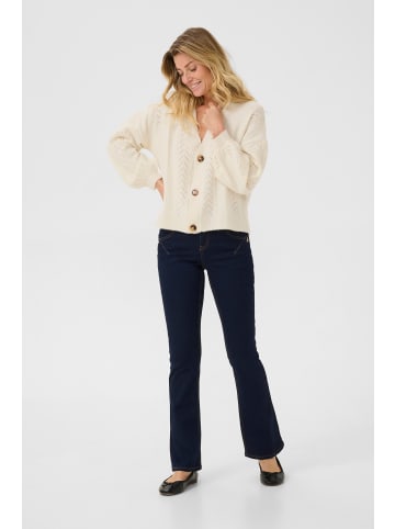 Cream Strickjacke CRHoliday Straight fit in Eggnog