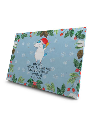 Mr. & Mrs. Panda Advents-Teekalender Einhorn Weihnachtsmann mit ... in Eisblau