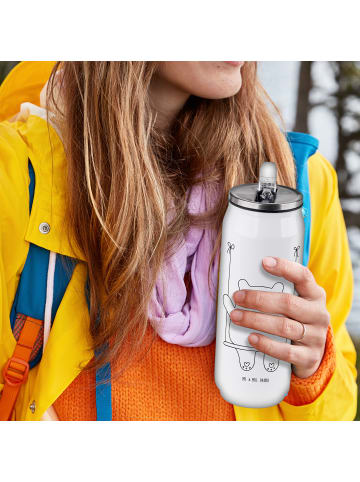 Mr. & Mrs. Panda sport trinkflasche Bär Schaukel ohne Spruch in Weiß