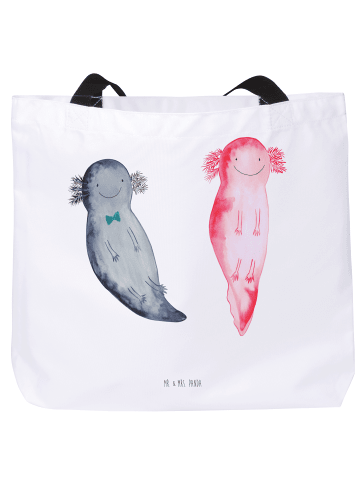 Mr. & Mrs. Panda Stofftasche Axolotl Freundin ohne Spruch in Weiß
