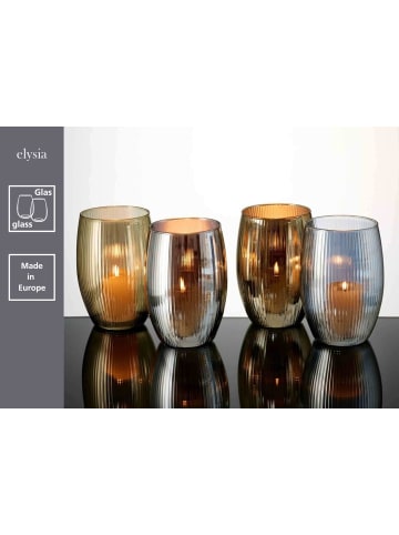 Ritzenhoff & Breker 4er Set Windlichter Elysia ø 14 cm in gold