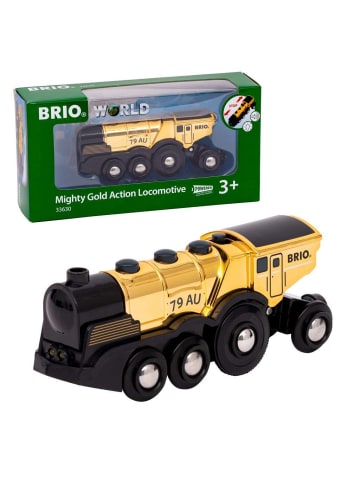 Brio Aktionsspiel BRIO World - Goldene Batterielok mit Licht und Sound Ab 3 Jahre in bunt