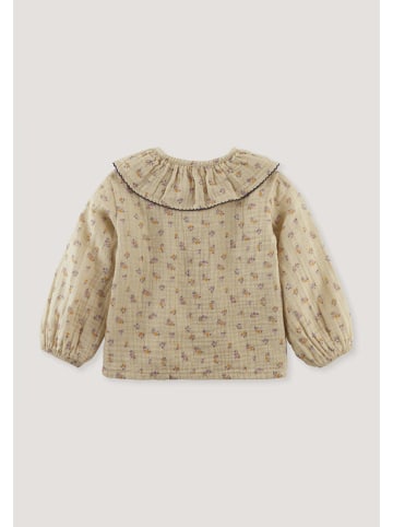 Hessnatur Hessnatur Musselin Shirt Rüschkragen aus reiner Bio-Baumwolle in goldsand