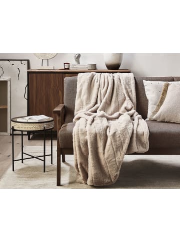 Beliani Kuscheldecke LABYAR in Beige - (W) 150 x (H) 2 x (L) 200 cm